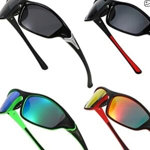 4 Pcs Mens Sunglasses Sports Polarized